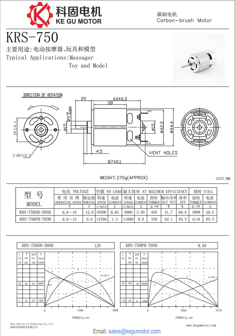 KRS-750 42mm微型直流电机